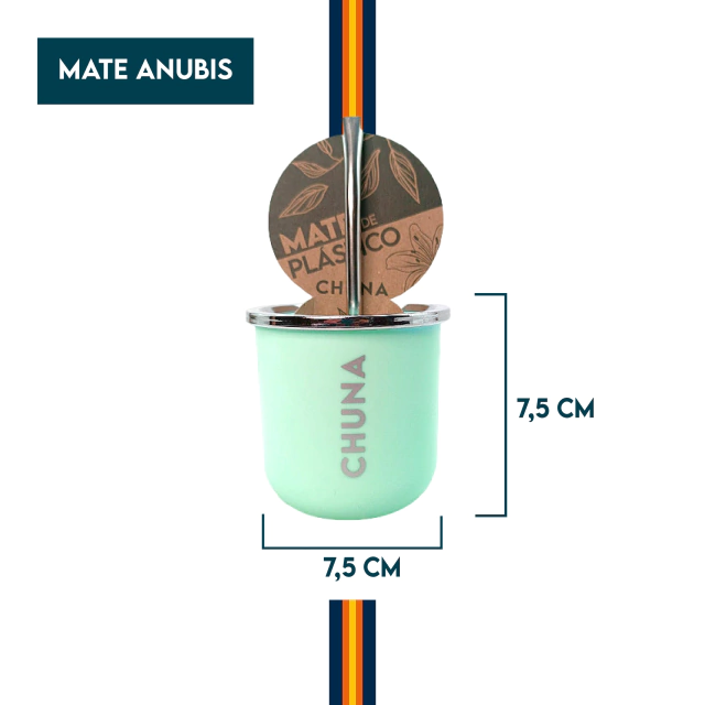Mate Anubis Plastico+ bombilla