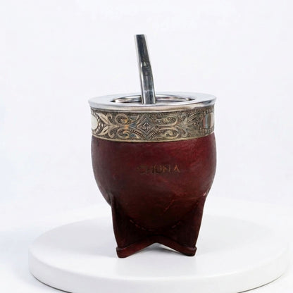 MATE AQUILES IMPERIAL DE CUERO TÉRMICO