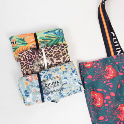 TOTE BAG REVERSIBLE Y PLEGABLE