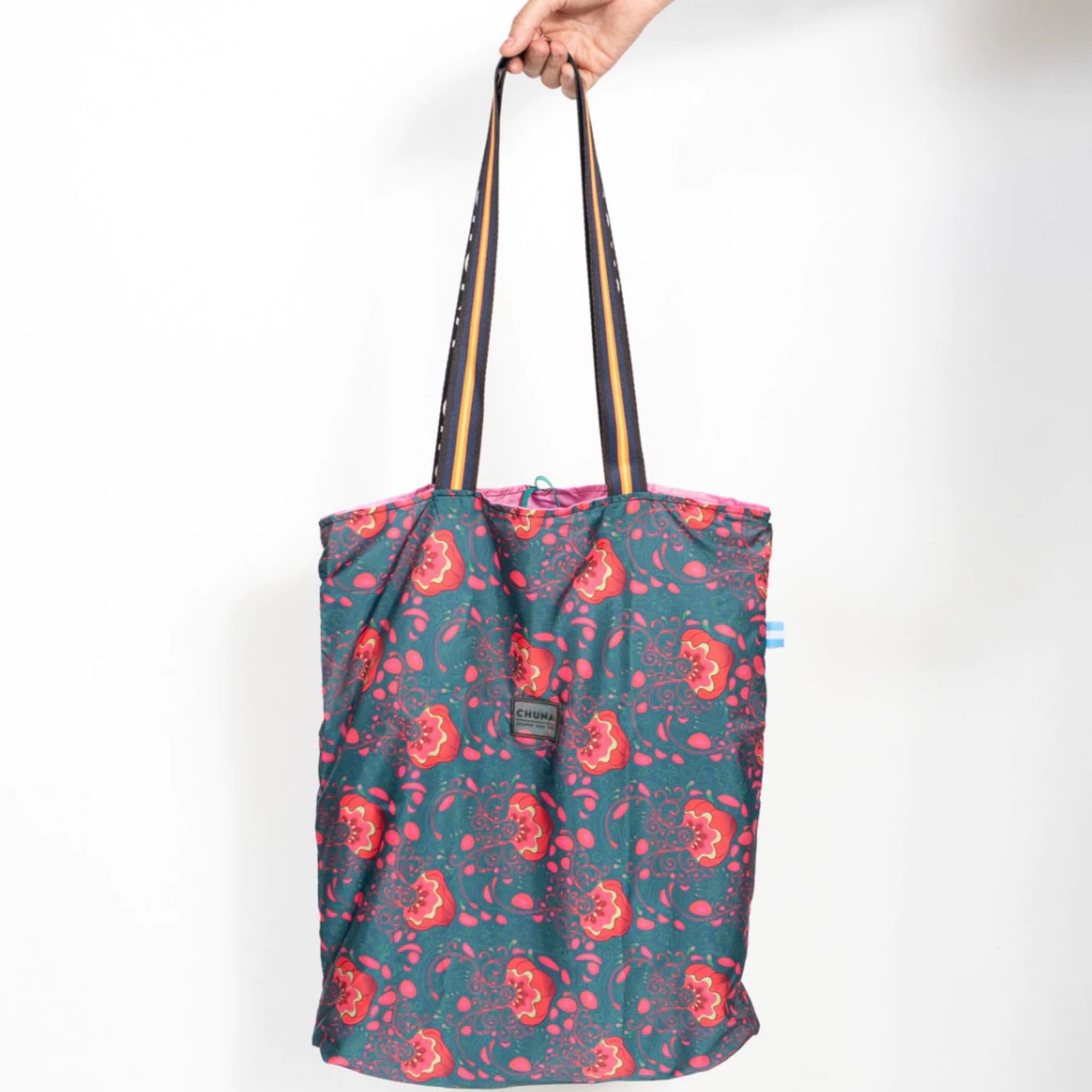 TOTE BAG REVERSIBLE Y PLEGABLE