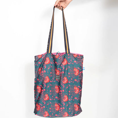 TOTE BAG REVERSIBLE Y PLEGABLE
