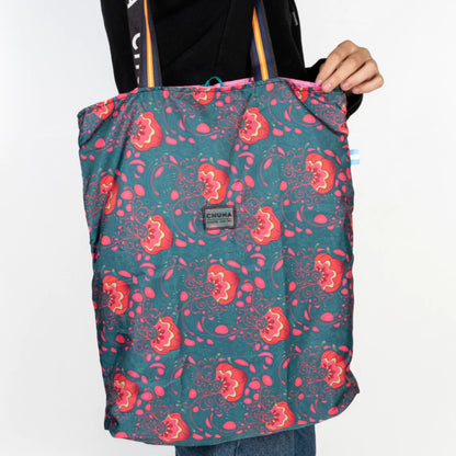 TOTE BAG REVERSIBLE Y PLEGABLE