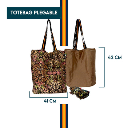TOTE BAG REVERSIBLE Y PLEGABLE