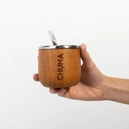 MATE ACERO INOXIDABLE Y MADERA JANOS