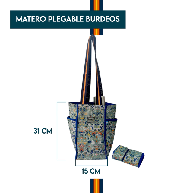 Matero Plegable Burdeos