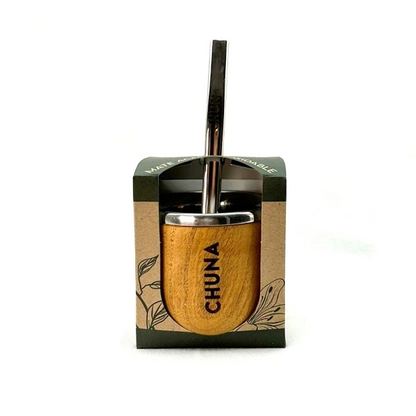 Mate Janos acero inoxidable y madera