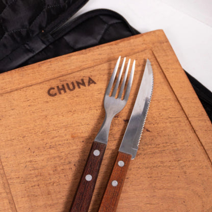 SET ASADO RIO CON ESTUCHE